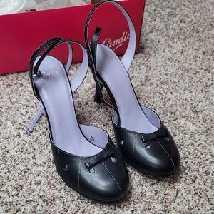 Candie's Black and White Heels